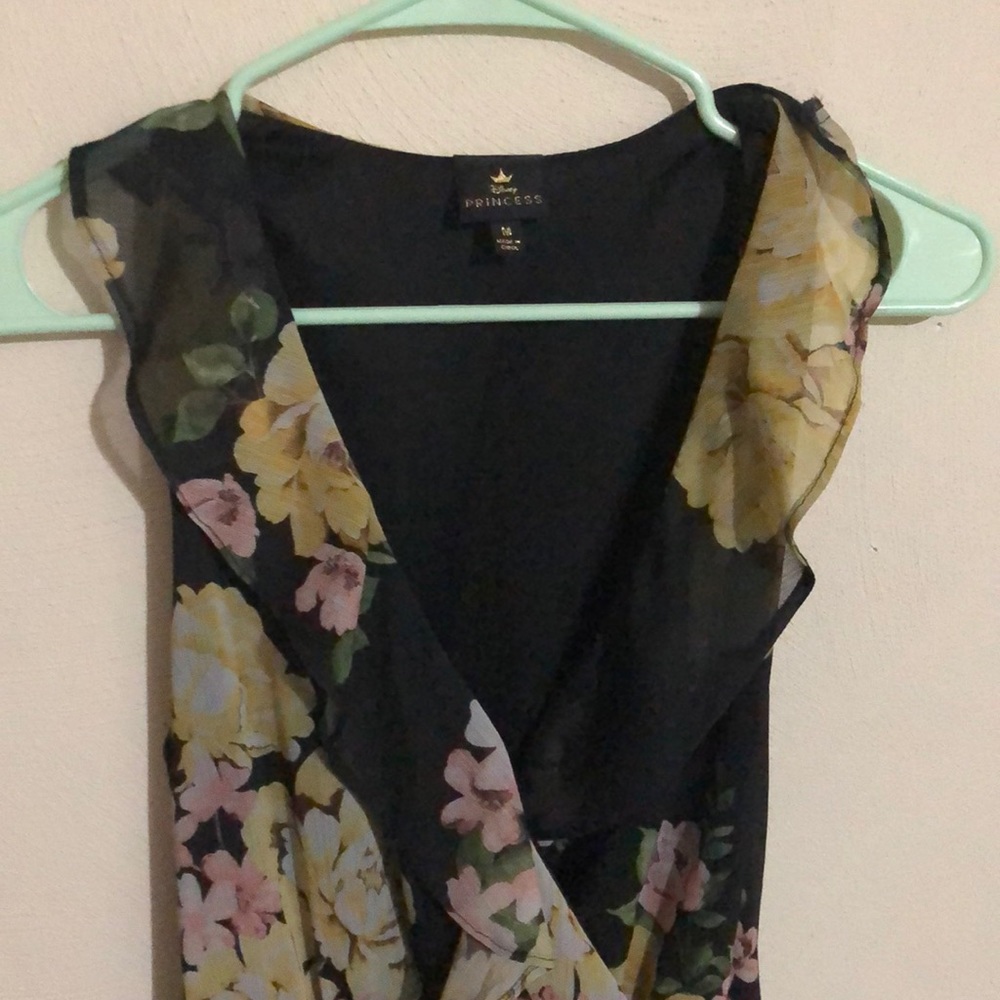 Disney collection floral print maxi dress
